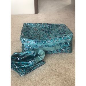 Vera Bradley Daisy Paisley Storage Duo